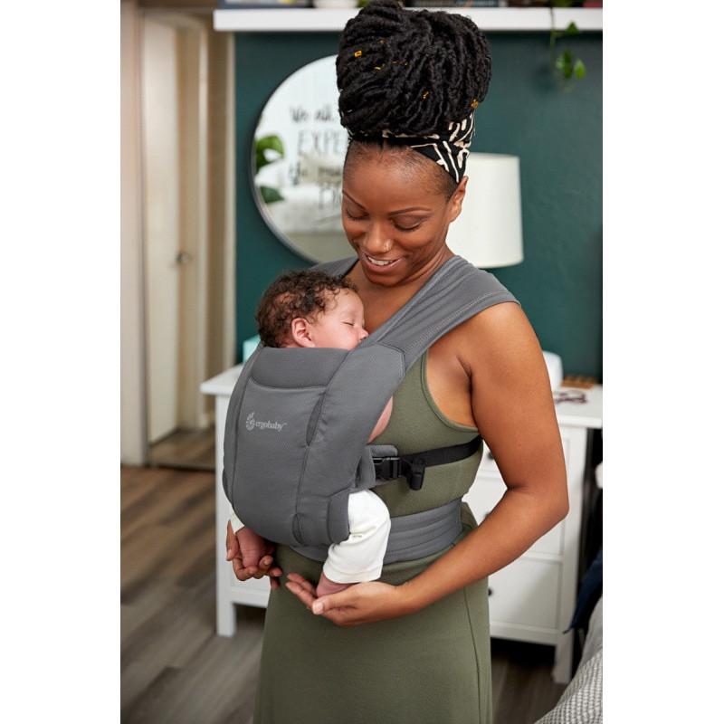 Porte bebe Embrace soft air mesh ERGOBABY Noir delave