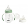 Biberon d'apprentissage 2en1 210 ml BEABA Vert sauge