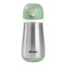 Gourde en inox 350ml + anse BEABA Vert sauge