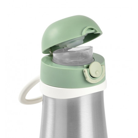 Gourde en inox 350ml + anse BEABA Vert sauge