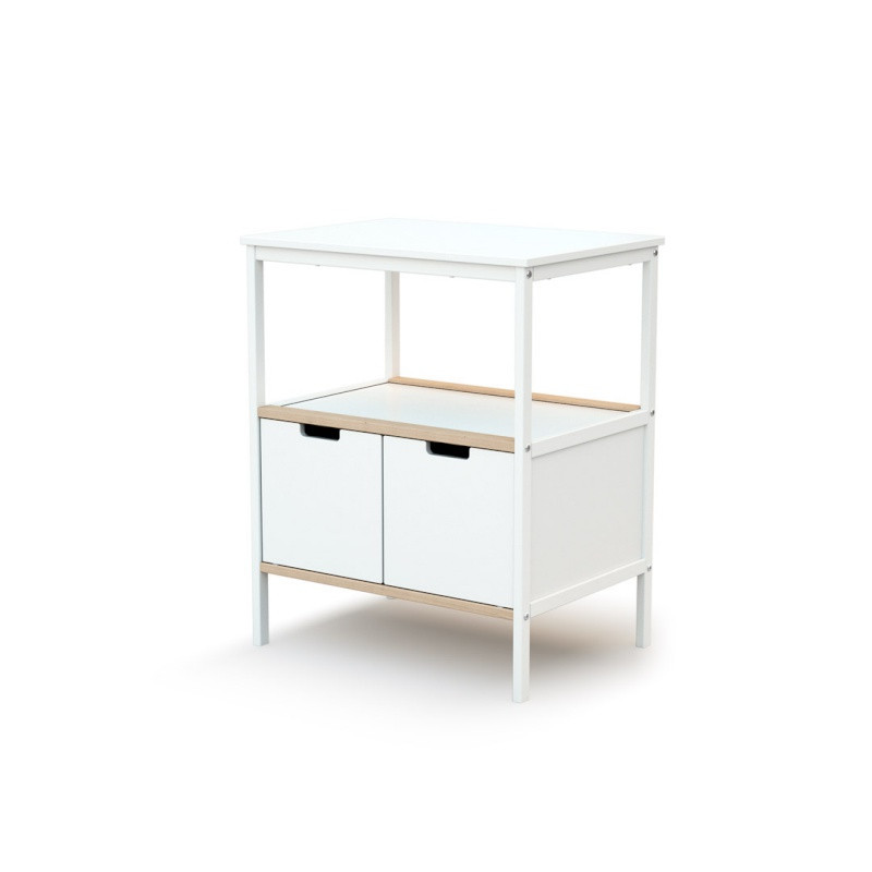 Meuble à langer Essentiel AT4 Blanc/Hêtre brut