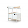 Meuble à langer Essentiel AT4 Blanc/Hêtre brut