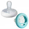 Lot de 2 sucettes forme naturelle 6/18m TOMMEE TIPPEE Clother To Nature