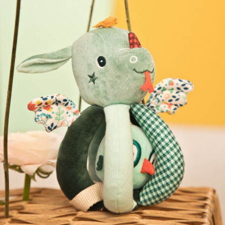 Hochet à poignées Joé le dragon LES LILLIPUTIENS