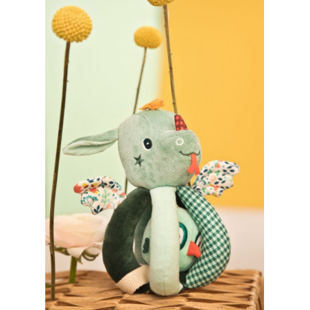 Hochet à poignées Joé le dragon LES LILLIPUTIENS