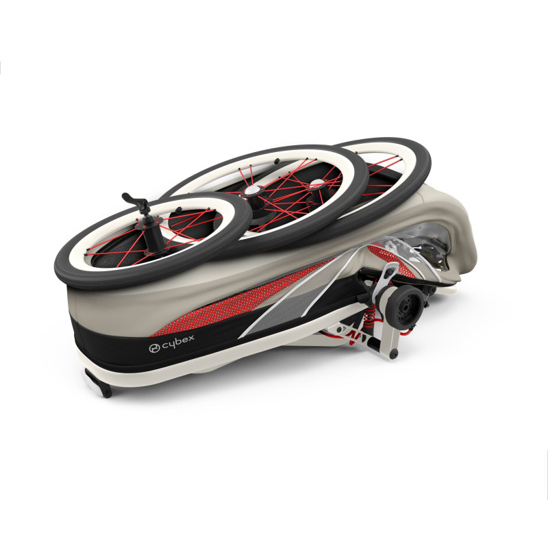 Châssis de poussette Zéno Sport CYBEX Crème/détails oranges