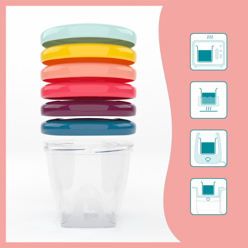 Kit de conservation Babybols + 3 cuillères BABYMOOV