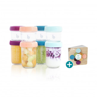 Multiset Babybols en verre + livre de recettes BABYMOOV