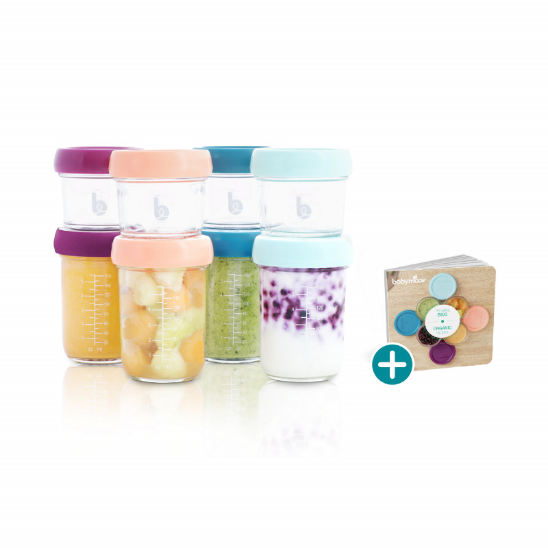 Multiset Babybols en verre + livre de recettes BABYMOOV