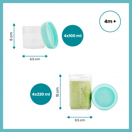 Multiset Babybols en verre + livre de recettes BABYMOOV