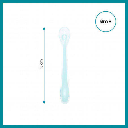 Set de 5 cuillères 1er âge en silicone BABYMOOV