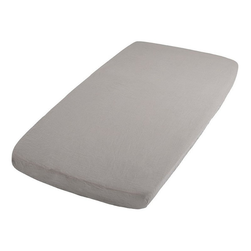Drap-housse lit 60x120 BABY'S ONLY Breeze Urban taupe