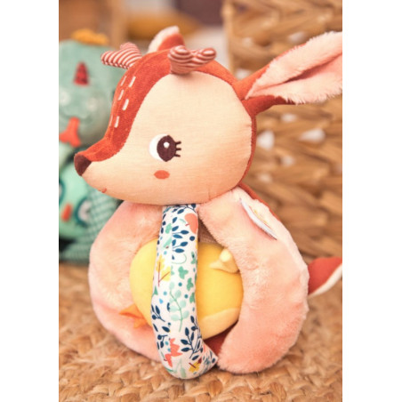 Hochet à poignées Stella le faon LES LILLIPUTIENS