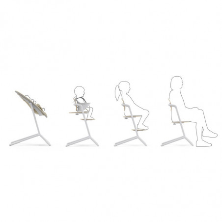 Chaise-haute Lemo 2 CYBEX Sand white