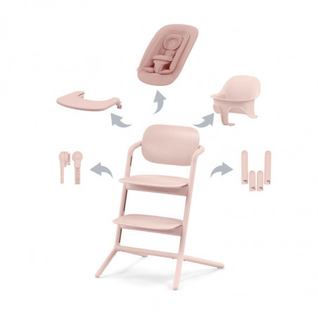 Chaise-haute Lemo 2 4en1 CYBEX Pearl pink