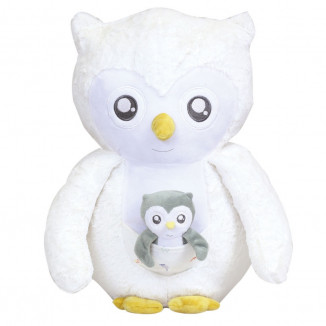 Peluche XXL Violette la chouette TROIS KILOS SEPT Cache-cache en forêt