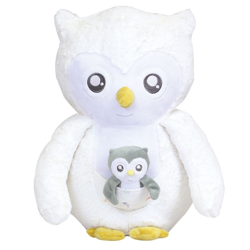 Peluche XXL Violette la chouette TROIS KILOS SEPT Cache-cache en forêt