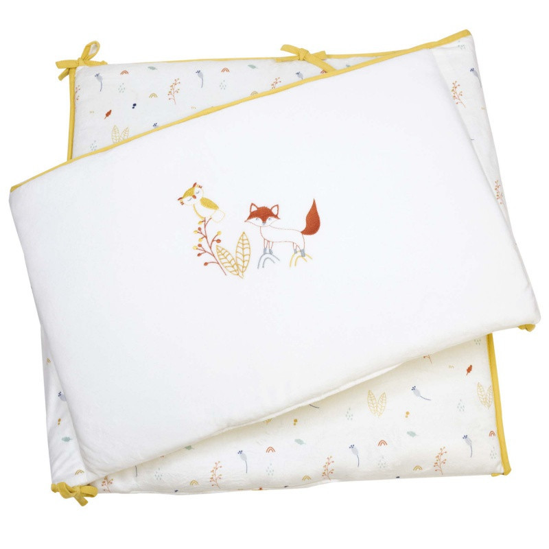 Tour de lit en velours TROIS KILOS SEPT Cache-cache en forêt