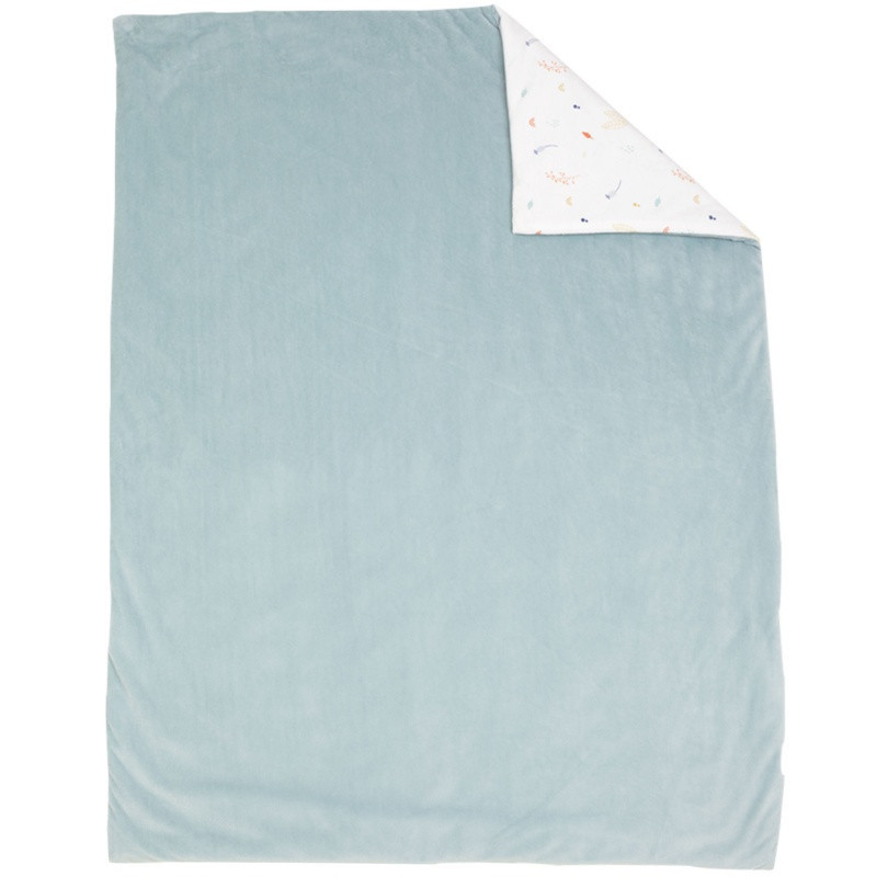 Couverture en velours 75x100cm TROIS KILOS SEPT Cache-cache en forêt