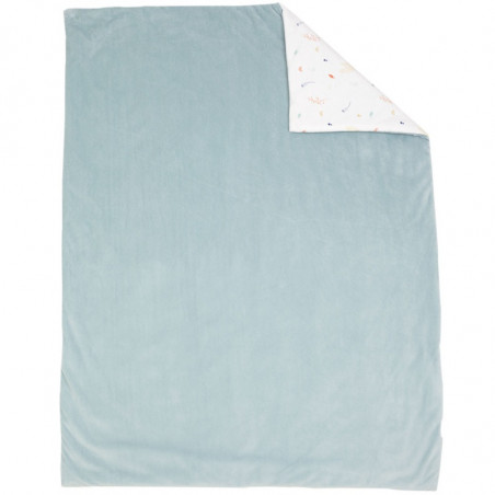 Couverture en velours 75x100cm TROIS KILOS SEPT Cache-cache en forêt