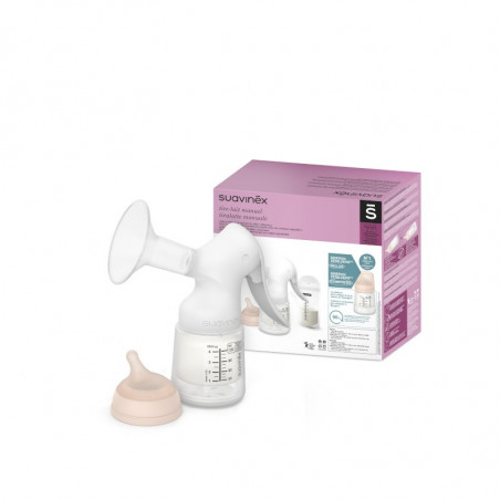 Tire-lait manuel + biberon 120 ml Zéro Zéro SUAVINEX