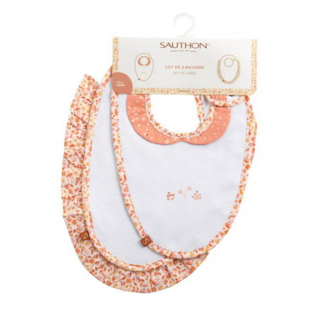 Lot de 2 bavoirs SAUTHON Esmée