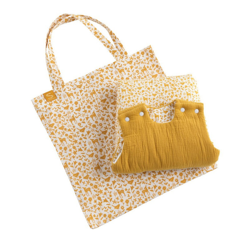 Gigoteuse ouatinée 0-6 mois Jaune topaze SAUTHON Promenons-nous