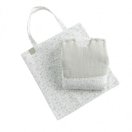 Gigoteuse ouatinée 0-6 mois Vert tilleul SAUTHON Promenons-nous