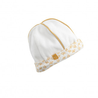 Bonnet Jaune topaze naissance SAUTHON Promenons-nous