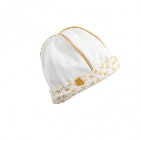 Bonnet Jaune topaze naissance SAUTHON Promenons-nous