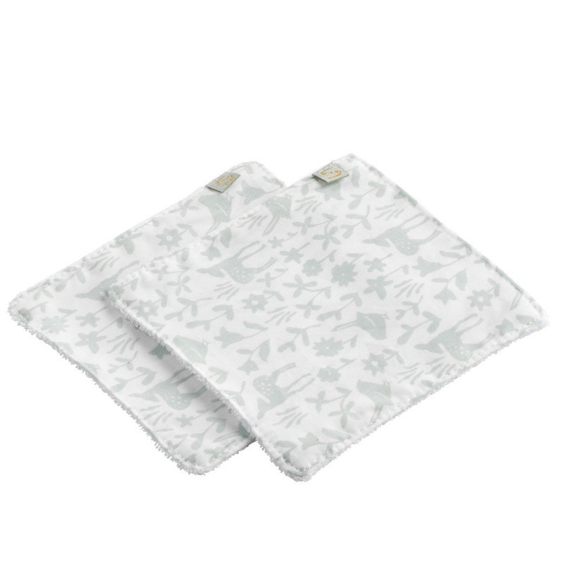 Trousse de toilette + carrés en éponge SAUTHON Promenons-nous