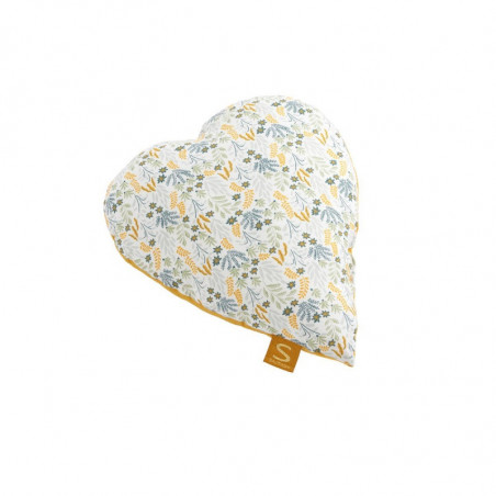 Coussin déco jaune topaze SAUTHON Promenons-nous