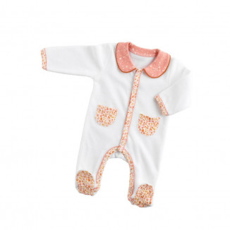Pyjama 1m avec col Motif floral SAUTHON Esmée