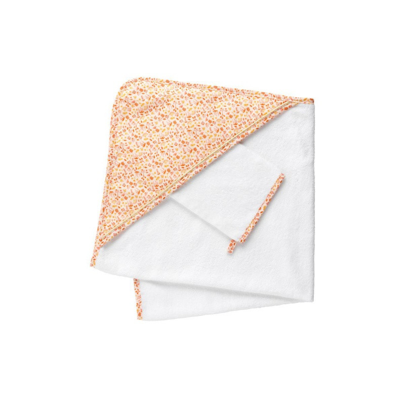 Sortie de bain + gant SAUTHON Esmée