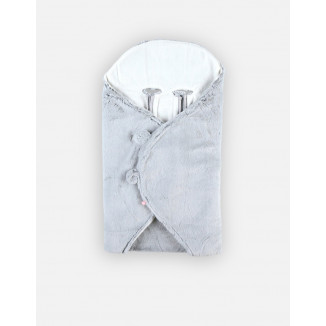 Couverture de promenade Groloudoux Mix&Match NOUKIES Grise