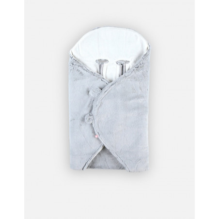 Couverture de promenade Groloudoux Mix&Match NOUKIES Grise