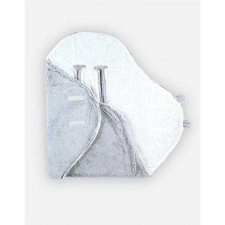 Couverture de promenade Groloudoux Mix&Match NOUKIES Grise