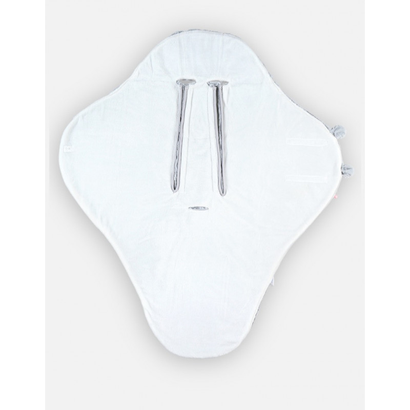 Couverture de promenade Groloudoux Mix&Match NOUKIES Grise