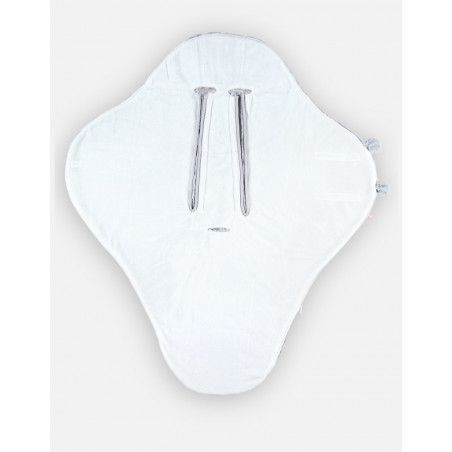 Couverture de promenade Groloudoux Mix&Match NOUKIES Grise