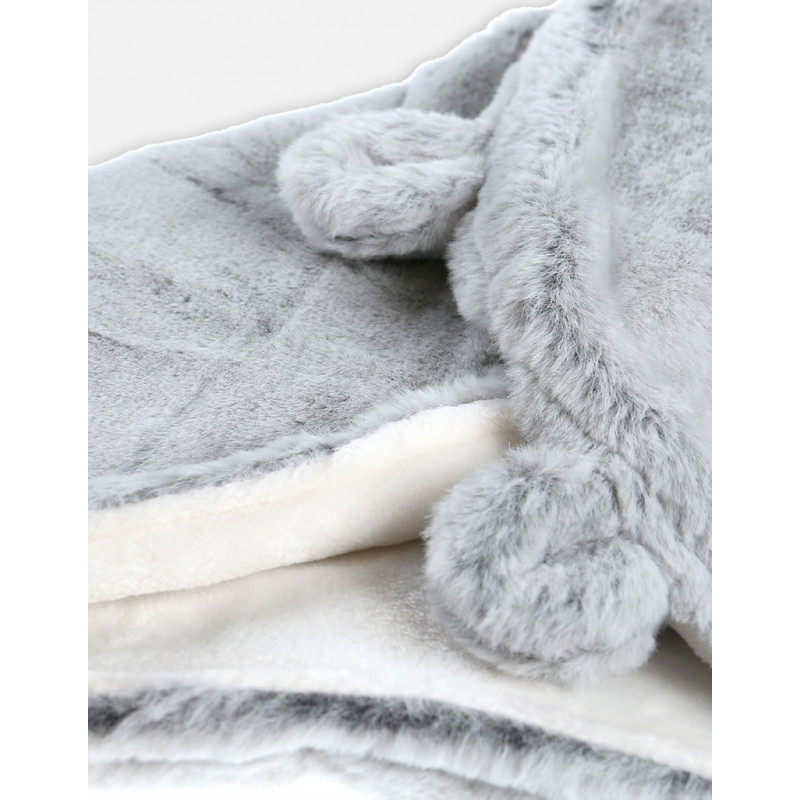 Couverture de promenade Groloudoux Mix&Match NOUKIES Grise