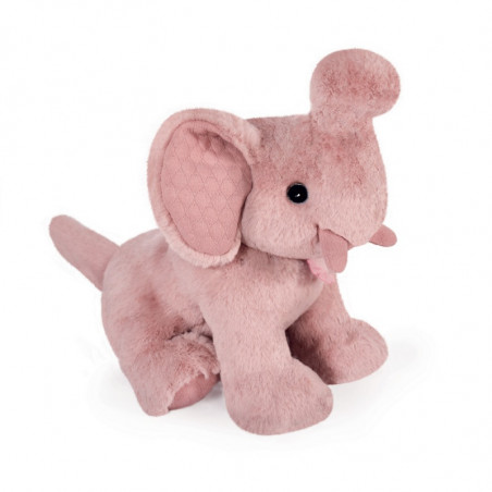 Peluche éléphant 35cm Preppy chic HISTOIRE D'OURS Rose