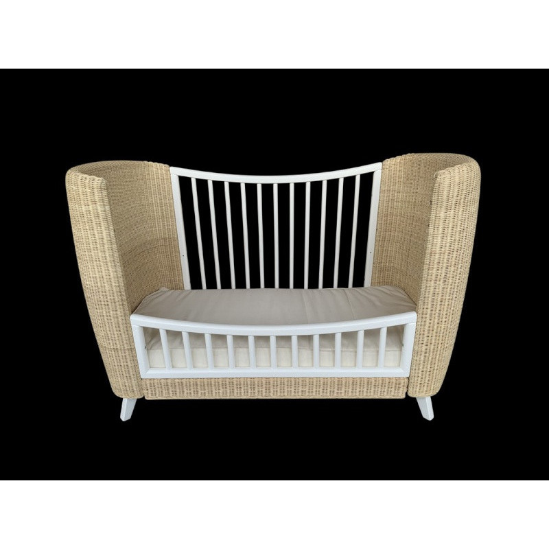 Côté évolutif pour lit 60x120 Coquillage THEO Neige