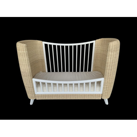 Côté évolutif pour lit 60x120 Coquillage THEO Neige