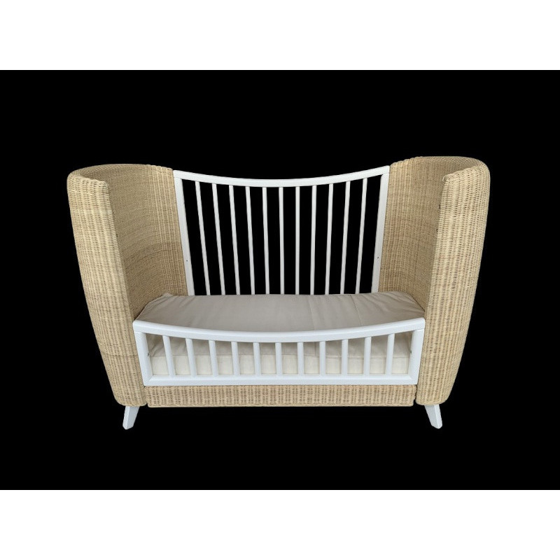 Côté évolutif pour lit 60x120 Coquillage THEO Neige