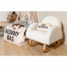 Fauteuil à bascule pour enfant CHILDHOME Teddy blanc