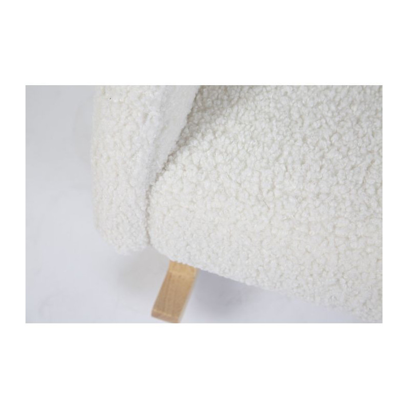 Fauteuil à bascule pour enfant CHILDHOME Teddy blanc
