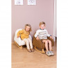 Fauteuil à bascule pour enfant CHILDHOME Teddy blanc