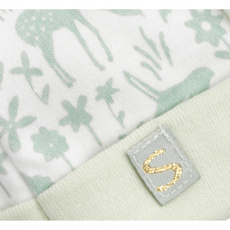 Bonnet Vert tilleul SAUTHON Promenons-nous