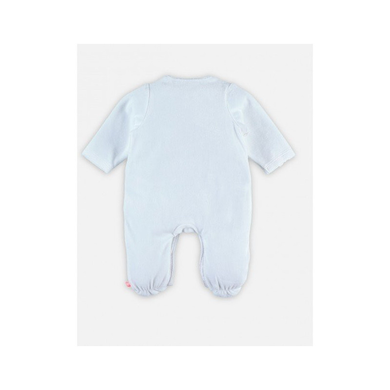 Pyjama en velours bio 0 mois Mix & Match NOUKIE'S Blanc