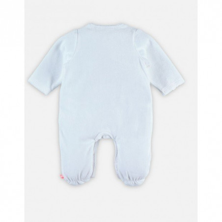 Pyjama en velours bio 1 mois Mix & Match NOUKIE'S Blanc